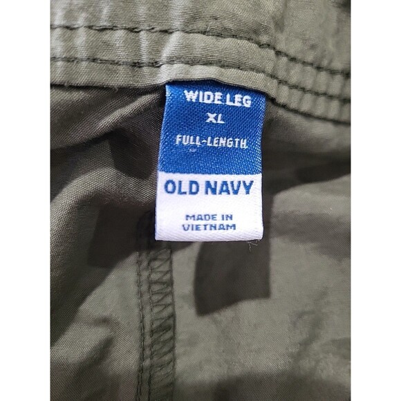 Old Navy Alpine Tundra Green Full Lngth Wide Leg Cargo Pants Women’s Size XL NWT - Picture 10 of 16